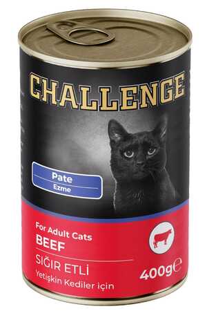 CHALLENGE - Challenge Pate Sığır Etli Yetişkin Kedi Konservesi 400gr