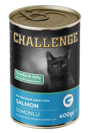 CHALLENGE - Challenge Somonlu Kısırlaştırılmış Kedi Konservesi 400 gr