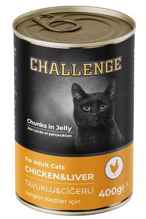 CHALLENGE - Challenge Tavuklu Ciğerli Yetişkin Kedi Konservesi 400gr