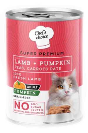 CHEFS CHOICE - Chefs Choice Kuzu Etli ve Bal Kabaklı Tahılsız Ezme Yetişkin Kedi Konservesi 400gr CHEFS CHOICE - Chefs Choice Kuzu Etli ve Bal Kabaklı Tahılsız Ezme Yetişkin Kedi Konservesi 400gr