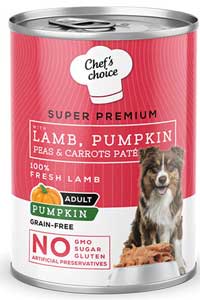 CHEFS CHOICE - Chefs Choice Kuzu Etli Ve Balkabaklı Kıyılmış Yetişkin Köpek Konservesi 400gr CHEFS CHOICE - Chefs Choice Kuzu Etli Ve Balkabaklı Kıyılmış Yetişkin Köpek Konservesi 400gr