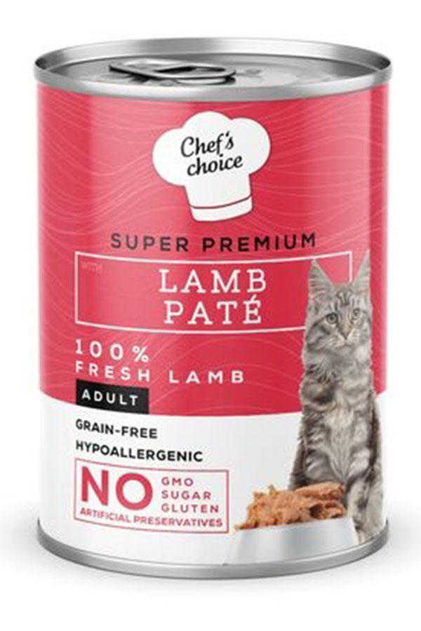 Chefs Choice Kuzu Etli Yetişkin Kedi Konservesi 400gr Chefs Choice Kuzu Etli Yetişkin Kedi Konservesi 400gr