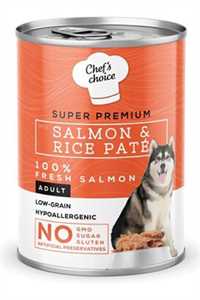 CHEFS CHOICE - Chefs Choice Somonlu ve Pirinçli Yetişkin Köpek Konservesi 400gr CHEFS CHOICE - Chefs Choice Somonlu ve Pirinçli Yetişkin Köpek Konservesi 400gr
