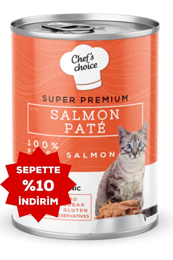 Chefs Choice Somonlu Yetişkin Kedi Konservesi 400gr