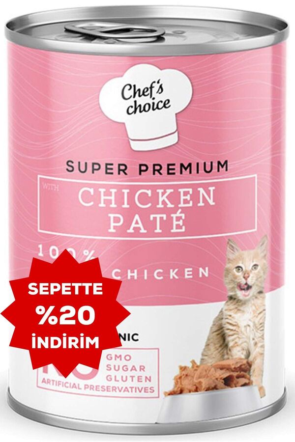 Chefs Choice Tavuklu Tahılsız Ezme Yavru Kedi Konservesi 400gr