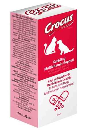 CROCUS - Crocus Kedi ve Köpek Multivitamin Desteği 100ml CROCUS - Crocus Kedi ve Köpek Multivitamin Desteği 100ml