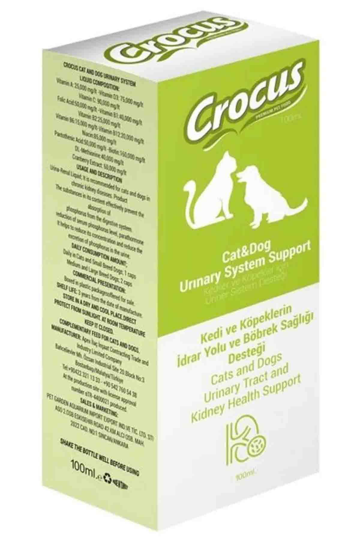 Crocus Kedi&Köpek Üriner Sistem Destek 100ml