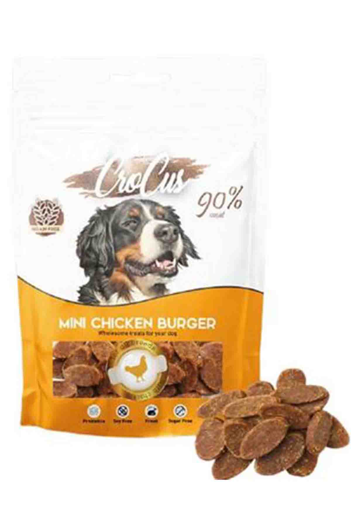 Crocus Mini Tavuk Burger Tahılsız Köpek Ödülü 80gr