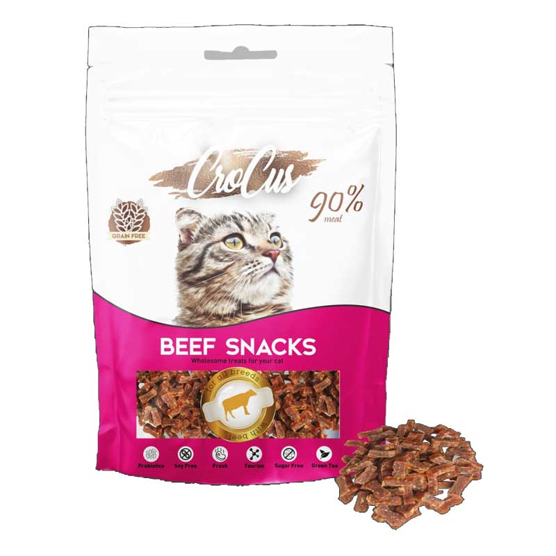 Crocus Snack Biftekli Tahılsız Kedi Ödülü 80gr