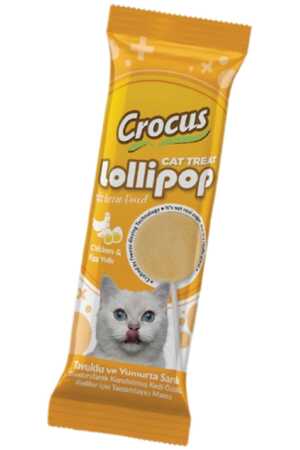 CROCUS - Crocus Tavuklu ve Yumurta Sarılı Kedi Lolipopu