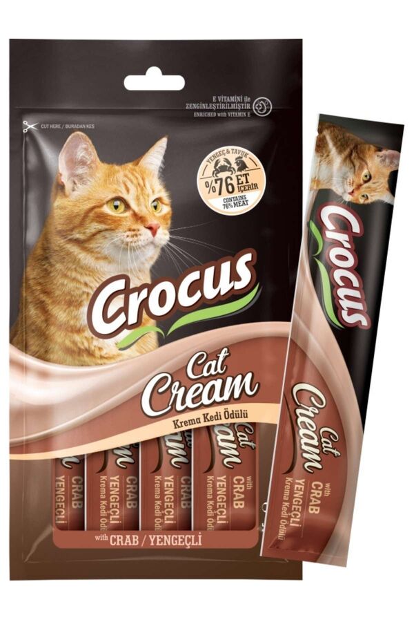 Crocus Yengeçli Krema Kedi Ödülü 4x15gr