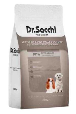DR.SACCHI - Dr. Sacchi Düşük Tahıllı Sığır Etli ve Kuzu Etli Mini Irk Yetişkin Köpek Maması 2kg