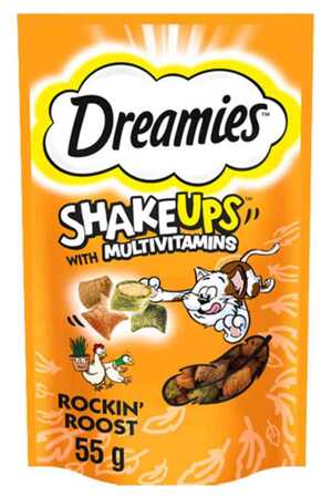DREAMIES - Dreamies ShakeUps Rockin Roost Tavuklu ve Ördekli Kedi Ödülü 55gr