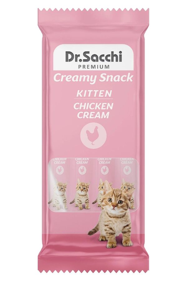Dr.Sacchi Creamy Tavuklu Yavru Kedi Sıvı Ödülü 4lü