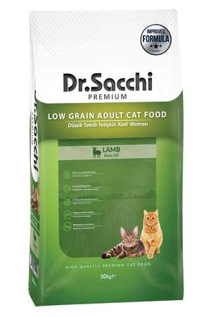 DR.SACCHI - Dr.Sacchi Düşük Tahıllı Kuzu Etli Yetişkin Kedi Maması 10kg