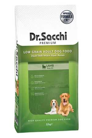 DR.SACCHI - Dr.Sacchi Düşük Tahıllı Kuzu Etli Yetişkin Köpek Maması 12kg