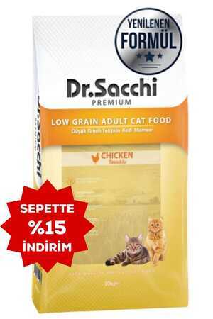 Dr.Sacchi Düşük Tahıllı Tavuklu Yetişkin Kedi Maması 10kg