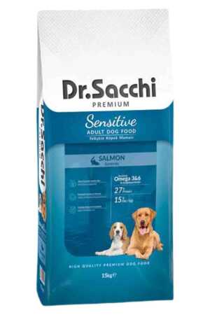 DR.SACCHI - Dr.Sacchi Somonlu Hassas Yetişkin Köpek Maması 15kg