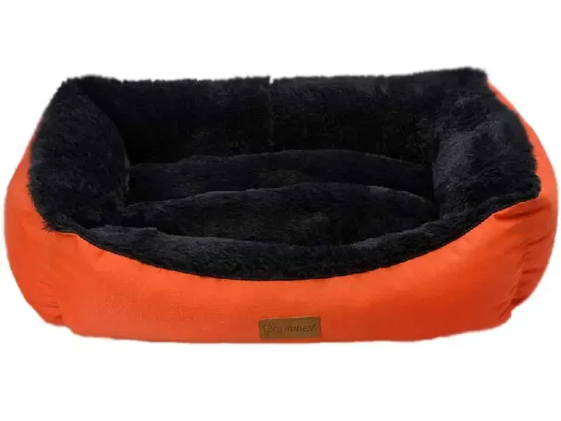 Dubex JellyBean Kedi ve Köpek Yatağı 62x44x22cm (M) Turuncu Siyah