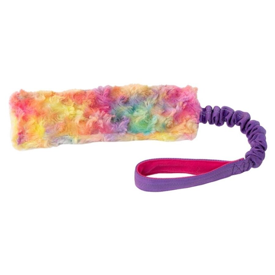 Eastland İpli Öten Peluş Gökkuşağı Renkli Köpek Oyuncağı 52cm