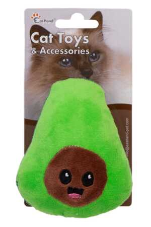 EASTLAND - Eastland Kedi Otlu Hışırtılı Peluş Avakado Kedi Oyuncağı 11.5cm