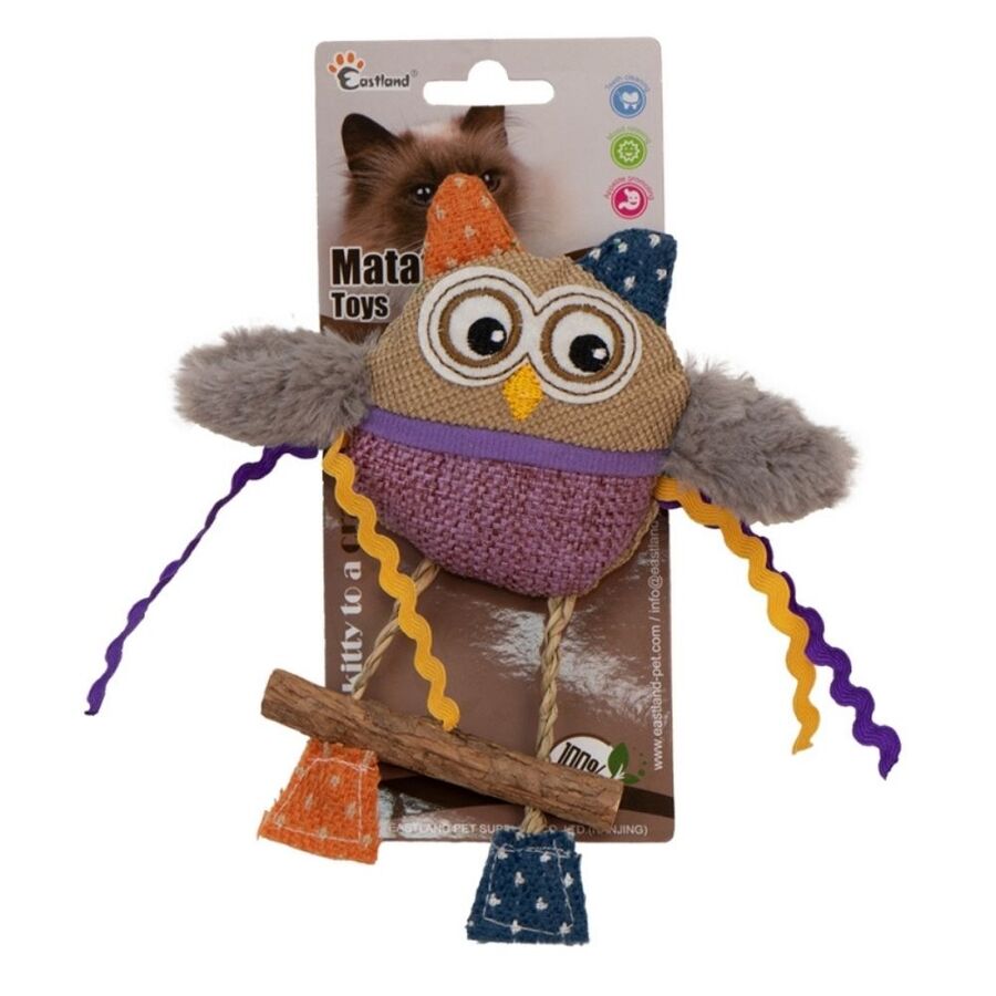 Eastland Kedi Otlu Peluş Baykuş Kedi Oyuncağı 16cm