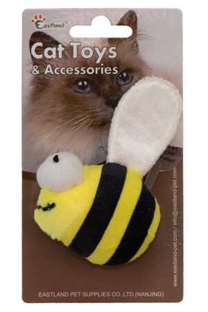EASTLAND - Eastland Kedi Otlu Peluş Dijital Sesli Arı 6.5cm