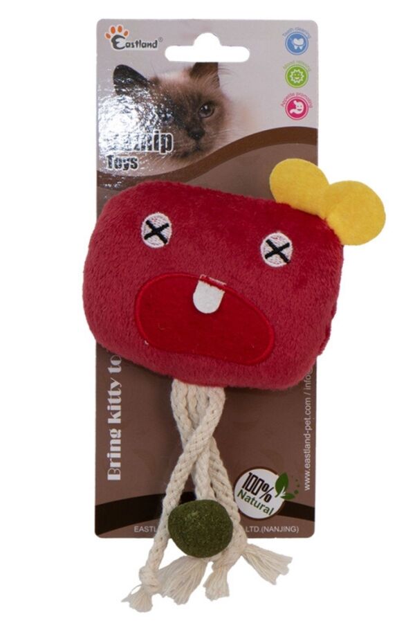 Eastland Kedi Otlu Peluş Küp Canavar Kedi Oyuncağı 10cm