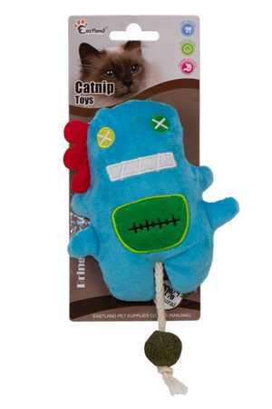 EASTLAND - Eastland Kedi Otlu Paluş Mavi Canavar Kedi Oyuncağı 18cm
