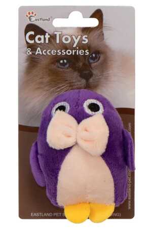 EASTLAND - Eastland Kedi Otlu Peluş Penguen Kedi Oyuncağı 10cm