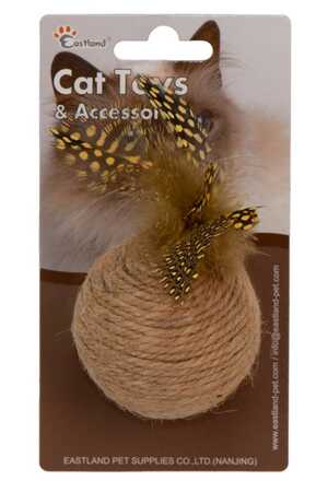 EASTLAND - Eastland Hasır Tüylü Çıngıraklı Top 6cm