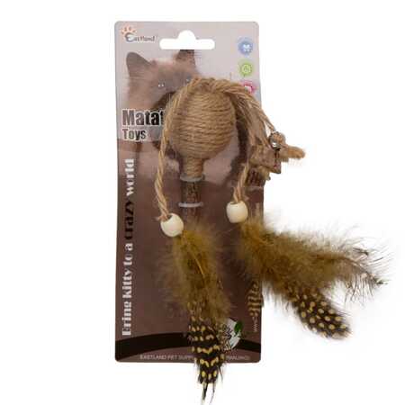 EASTLAND - Eastland İpli Tüylü Çıngıraklı Lolipop Kedi Oyuncağı