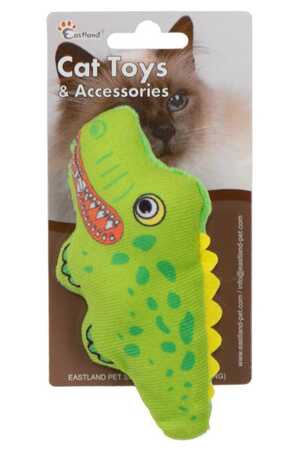 EASTLAND - Eastland Kedi Otlu Öten Peluş Timsah Kedi Oyuncağı 15cm