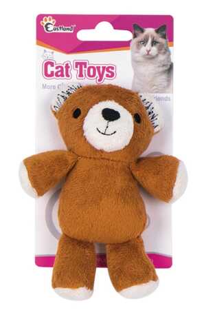 EASTLAND - Eastland Kedi Otlu Peluş Ayıcık Kedi Oyuncağı 12cm 