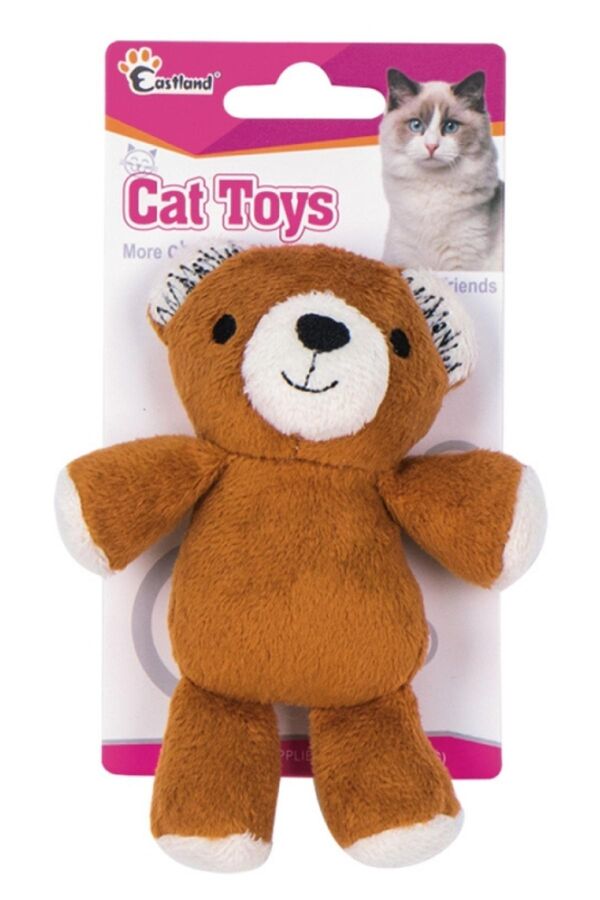 Eastland Kedi Otlu Peluş Ayıcık Kedi Oyuncağı 12cm 