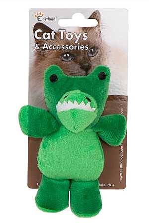 Eastland Kedi Otlu Peluş Timsah Kedi Oyuncağı 12cm