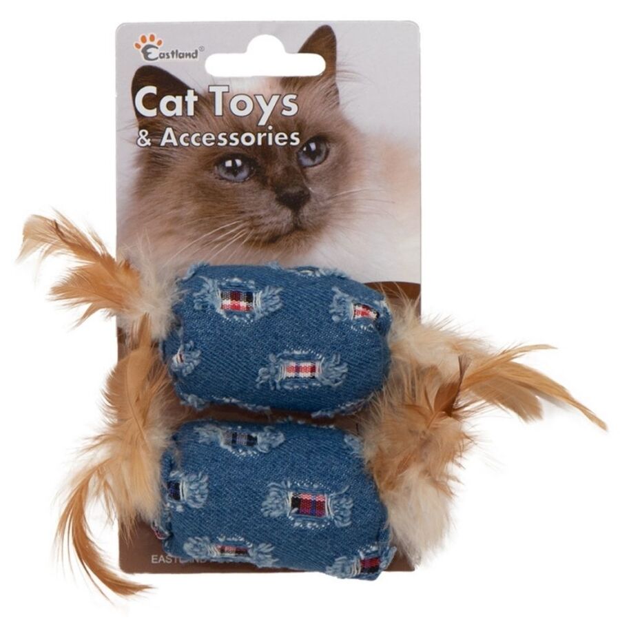 Eastland Öten Catnipli Tüylü Peluş Kedi Oyuncağı 6cm