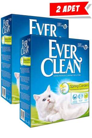 EVER CLEAN - Ever Clean Spring Garden Çiçek Kokulu Topaklanan Kedi Kumu 2x10lt
