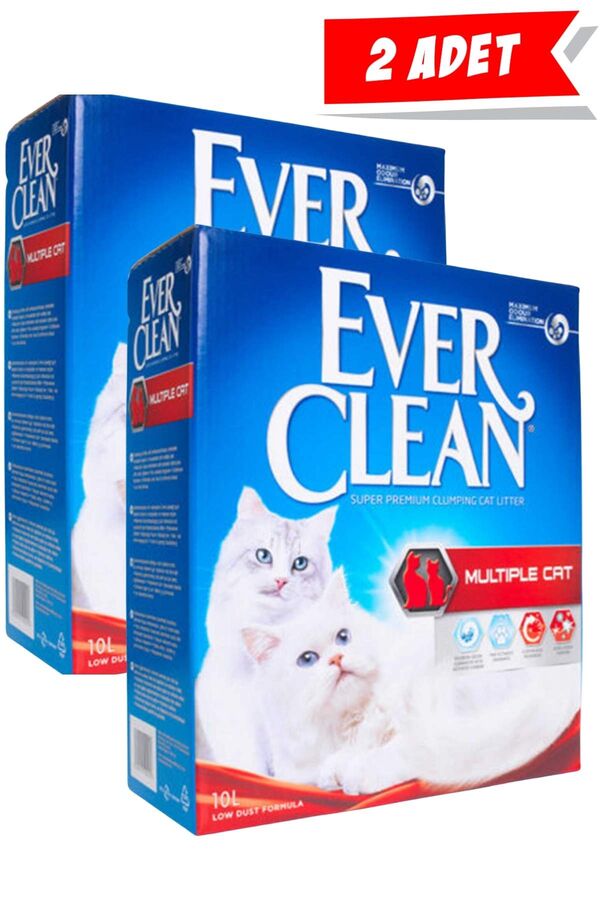 Ever Clean Multiple Çoklu Kullanıma Uygun Kedi Kumu 2x10lt