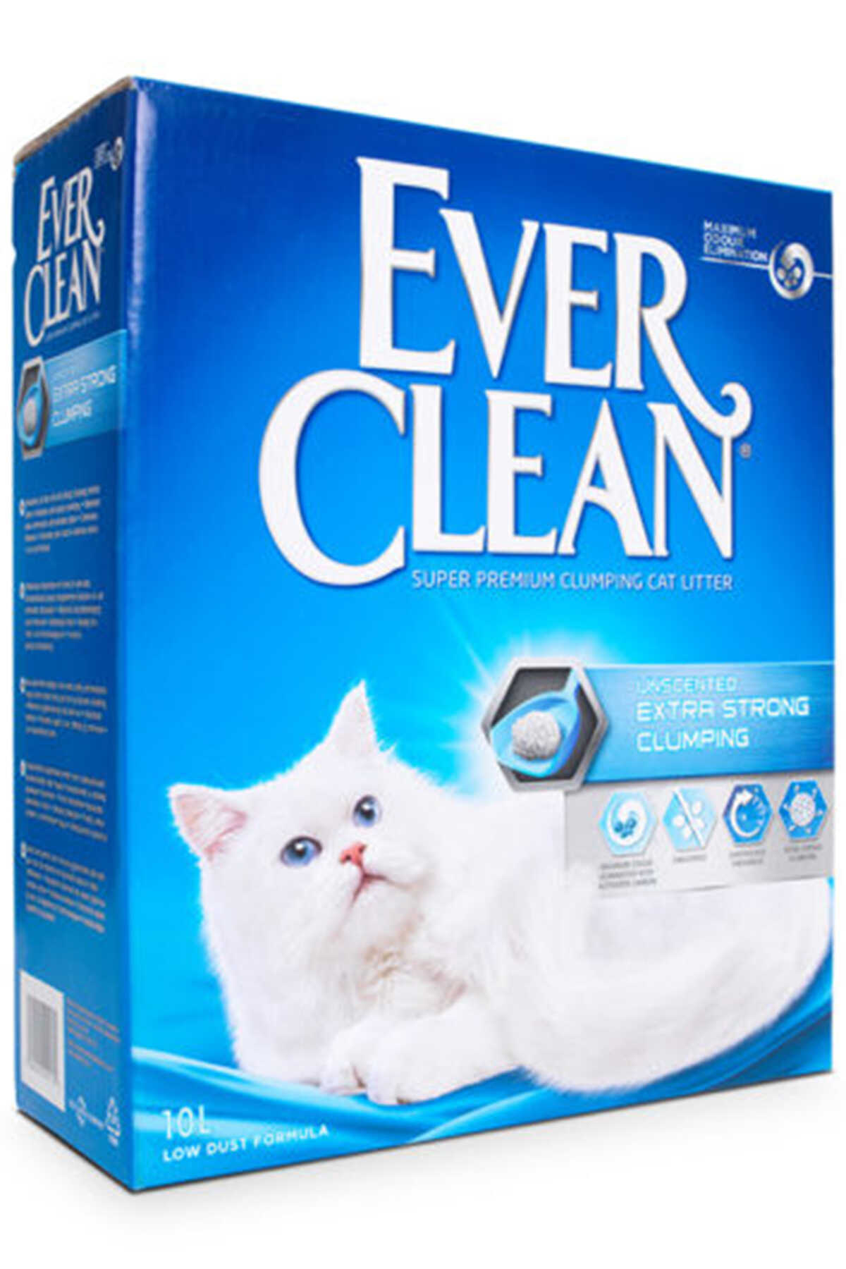 Ever Clean Ekstra Strong Clumping Güçlü Topaklanan Kokusuz Kedi Kumu 10lt Ever Clean Ekstra Strong Clumping Güçlü Topaklanan Kokusuz Kedi Kumu 10lt