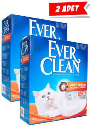 EVER CLEAN - Ever Clean Fast Acting Doğal Bitki Özlü Hızlı Topaklanan Kedi Kumu 2x10lt