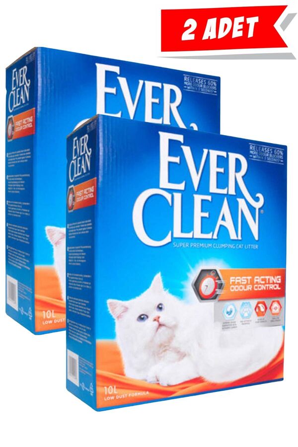Ever Clean Fast Acting Doğal Bitki Özlü Hızlı Topaklanan Kedi Kumu 2x10lt