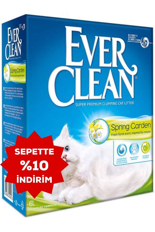 Ever Clean Spring Garden Çiçek Kokulu Topaklanan Kedi Kumu 10lt
