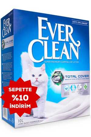Ever Clean Total Cover Koku Önleyici Kedi Kumu 10lt - Thumbnail