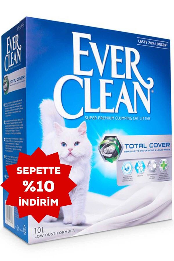Ever Clean Total Cover Koku Önleyici Kedi Kumu 10lt