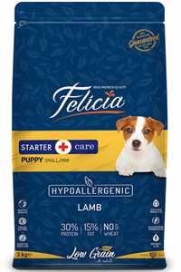 Felicia Düşük Tahıllı Hipoalerjenik Kuzu Etli Küçük ve Orta Irk Yavru Köpek Maması 3kg - 3