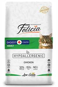 Felicia Düşük Tahıllı Hipoalerjenik Tavuklu Yetişkin Kedi Maması 12kg