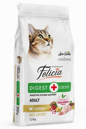 FELICIA - Felicia Düşük Tahıllı Hipoalerjenik Tavuklu Yetişkin Kedi Maması 12kg