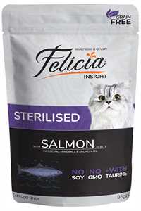 Felicia Tahılsız Somonlu Kısırlaştırılmış Kedi Konservesi 85gr