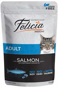 FELICIA - Felicia Tahılsız Somonlu Yetişkin Kedi Konservesi 85gr